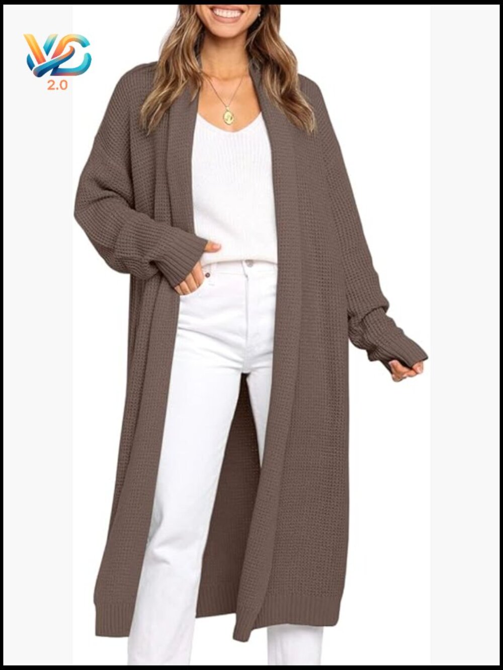Oversized Open Front Long Cardigan Sweater Coat Fall Winter